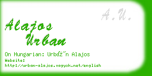 alajos urban business card